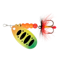 Блесна ZEOX Reactive №4 9г 015 Fluo TigerBlack Dot NEW 2025