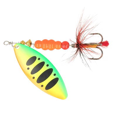 Блесна ZEOX Reactive Long №4 13г 015 Fluo TigerBlack Dot NEW 2025