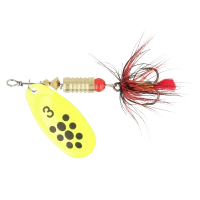 Блесна ZEOX Dominator №3 6г 012 FluoBlack Dot NEW 2025