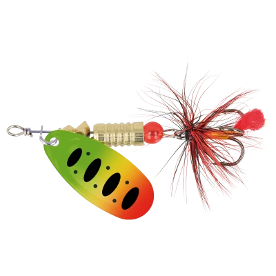 Блесна ZEOX Dominator №3 6г 015 Fluo TigerBlack Dot NEW 2025