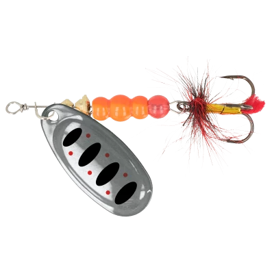 Блесна ZEOX Dominator №4 9г 008 SilverBlack Dot NEW 2025