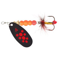 Блесна ZEOX Dominator №4 9г 010 BlackRed Dot NEW 2025