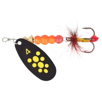 Блесна ZEOX Dominator №4 9г 011 BlackYellow Dot NEW 2025