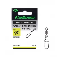 Застежка Kalipso Snap American with swivel-201130BN №30 (4)