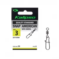 Застежка Kalipso Snap American with swivel-201104BN №4 (10)