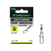 Застежка Kalipso Snap American with swivel-201106BN №6 (10)