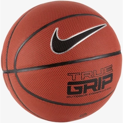 Мяч баскетбольный Nike TRUE GRIP OT 8P AMBER/BLACK/METALLIC SILVER/BLACK size 7