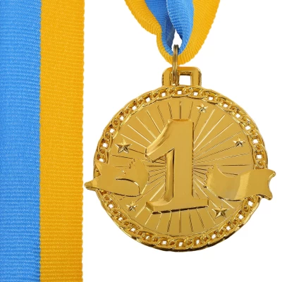 Медали с лентой 1 место 6см C-0643-1