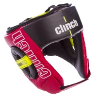 Шлем боксерский открытый PU CLINCH S-XL Красный C142-3   L