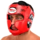 Шлем боксерский с полной защитой кожаный TWINS размер S-XL Cиний TW-015BL   S