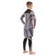 Костюм компрессионный детский рашгард лонгслив штаны и шорты VNM серый 9533B-9633B-V5024   XXS