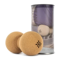 Мяч массажный пробковый двойной для МФР и самомассажа Duoball BLOOM 7.7см LB-7128