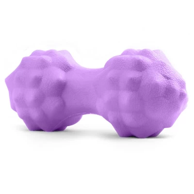 Мяч дуобол массажный TPE-002 Фиолетовый