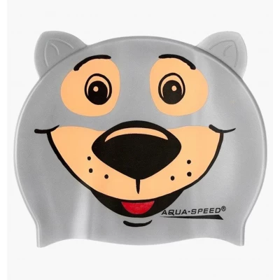 Шапка для плавания Aqua Speed BEAR 5761 Дет OSFM (Оригинал) 115-bear