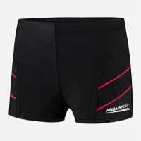 Плавки боксеры для мальчиков для плавания Aqua Speed ANDY 5593 Черный-Красный Дет 349-16 (Оригинал)