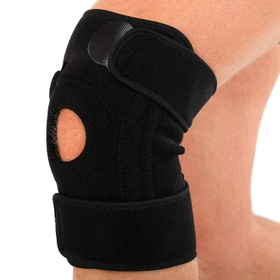 Наколенник бандаж со спиральными ребрами жесткости MUTE 1шт черный 9086