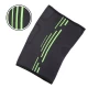 Наколенник бандаж эластичный S-XL 1шт Чорно-салатовый ST-1010GR   S