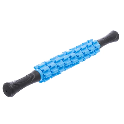 Массажер-палка роликовый антицеллюлитный 9 массажеров Massager Bar FI-1739 Синий