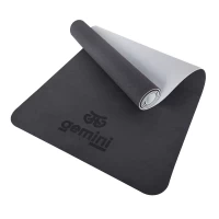 Коврик для фитнеса и йоги TPE+TC 6мм Gemini Pro GE-6GYBK