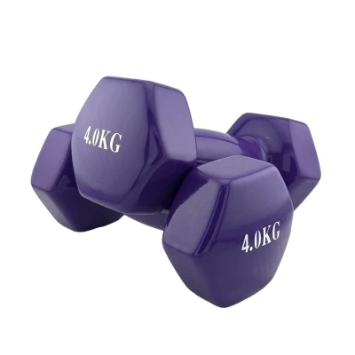 Гантель для фитнеса с виниловым покрытием 2шт по 4кг G0289-4V