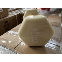 Гантель для фитнеса с виниловым покрытием 2шт по 1.5кг Gemini Sport GSD-1.5MILK