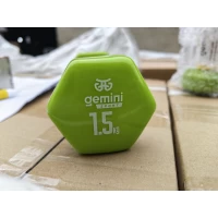 Гантель для фитнеса с виниловым покрытием 2шт по 1.5кг Gemini Sport GSD-1.5GR