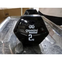 Гантель для фитнеса с виниловым покрытием 2шт по 2.0кг Gemini Sport GSD-2.0BK