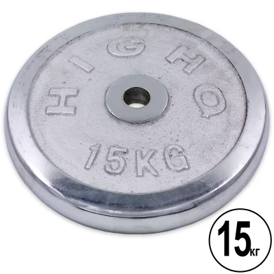 Блины (диски) хромированные GA-1433-15K 30мм 15кг Блины (диски) хромированные GA-1433-15K 30мм 15кг