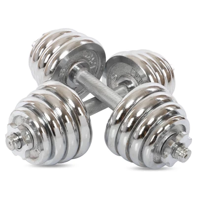 Гантели разборные хромированные 2шт по 10кг GA-80002-20