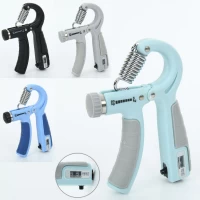 Эспандер кистевой Ножницы пружинный регулируемый 5-60кг с счетчиком Gemini GI-4122-1