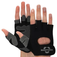 Перчатки для фитнеса и тренировок HARD TOUCH S-XL Чёрный BC-4460   M