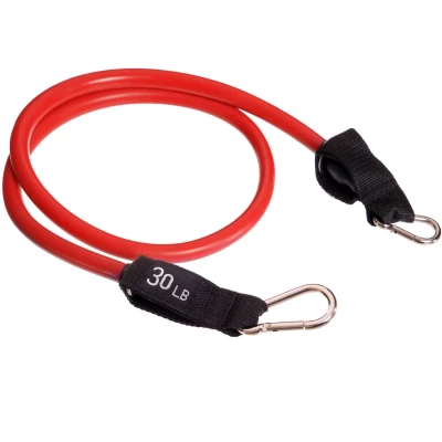 Эспандер трубчатый для фитнеса с карабином Gemini GT-1002C-30LB 6х13x1200мм нагрузка 13,5кг красный