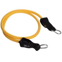 Эспандер трубчатый для фитнеса с карабином Gemini GT-1002C-35LB 6х14x1200мм нагрузка 16кг желтый