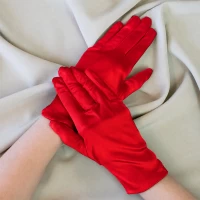 Перчатки стрейч эластан 20см (красные)