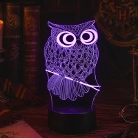 Ночник светильник Сова Хедвиг LED 20х12см 17-1