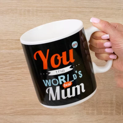 Кружка Гигант Ты лучшая мама в мире - You worlds best mum (черная) Кружка Гигант Ты лучшая мама в мире - You worlds best mum (черная)