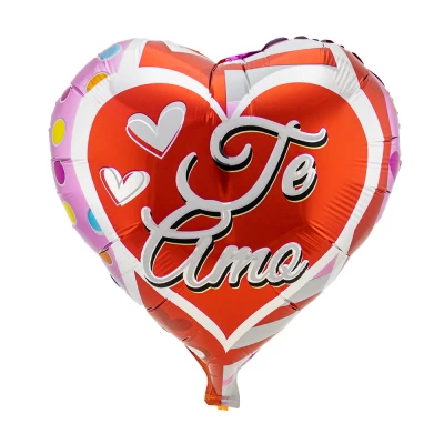 Шарик 45см Сердечко с принтом 13135 (1шт)