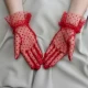 Перчатки фатиновые в горошек 28см (красные) Перчатки фатиновые в горошек 28см (красные)