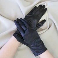 Перчатки стрейч эластан 20см (черные)