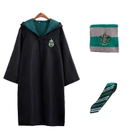 Костюм Гарри Поттер ученика Хогвартс Слизерин 4XL (плащ, шарф, галстук)