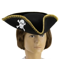 Шляпа Пирата треуголка фетр