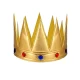 Корона Косплей Величие Самоцветы (золотая)