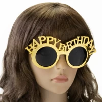 Очки HAPPY BIRTHDAY (золотые)