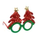 Очки Новогодние Елочки (красные)