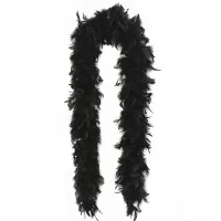 Боа из перьев 80г (черное)