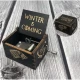 Музыкальная шкатулка винтажная Игра престолов (Winter Coming) черная