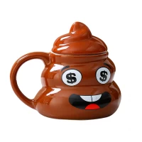 Кружка керамическая фигурная Какашка Emoji №2