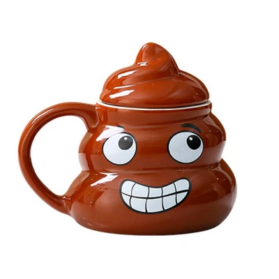 Кружка керамическая фигурная Какашка Emoji №4