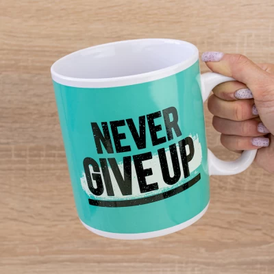 Кружка Гигант Никогда не сдавайся - Never give up Кружка Гигант Никогда не сдавайся - Never give up
