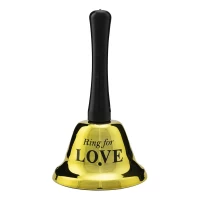 Колокольчик LOVE без коробки (золотой)